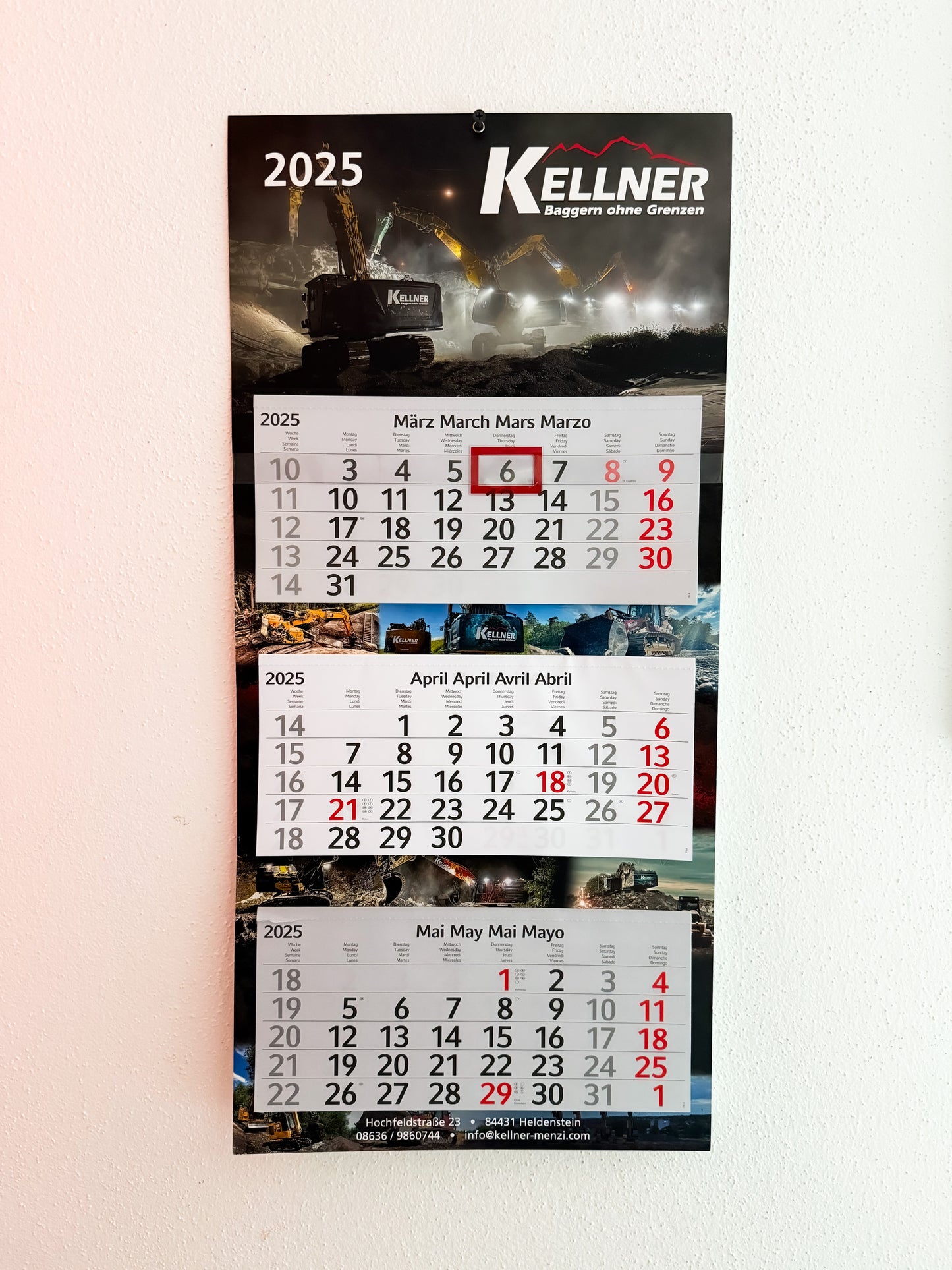 KALENDARIUM 2025 "Kellner"